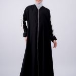 Abaya Mecca Zipper Renda